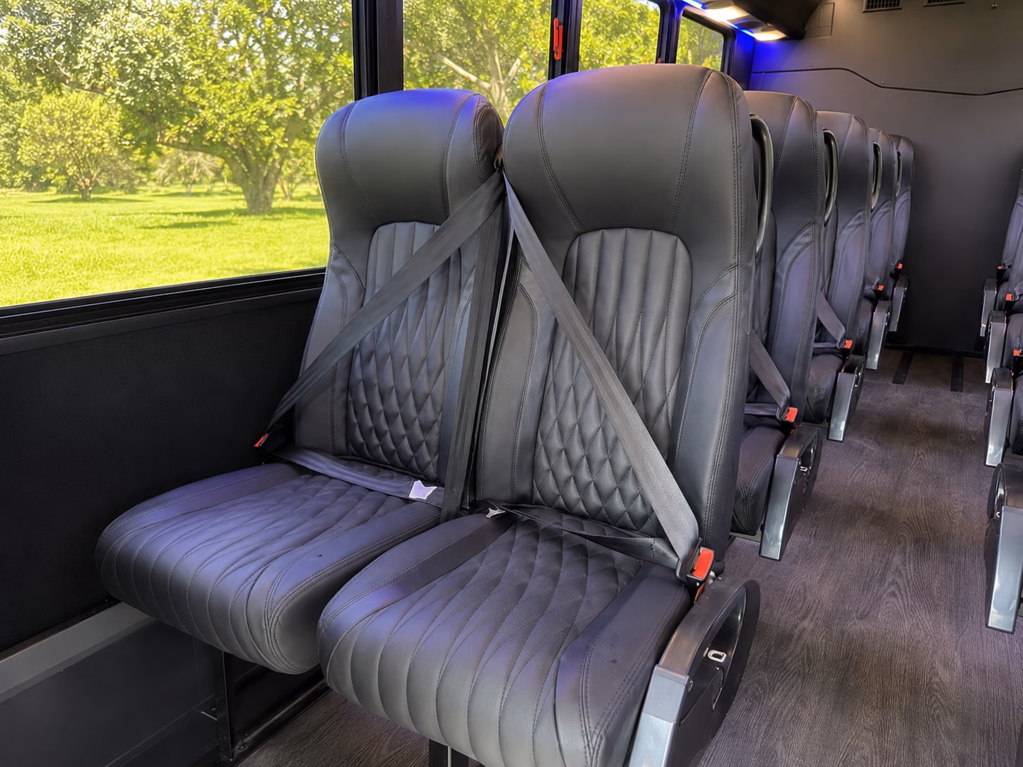 worcester corporate event transportation onboard seating
