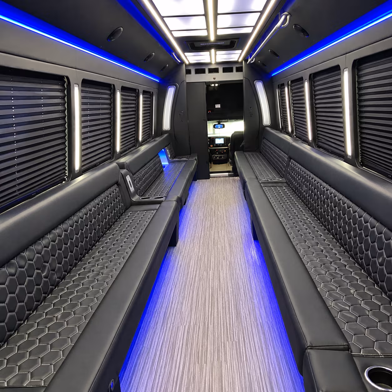 worcester party bus rental interior