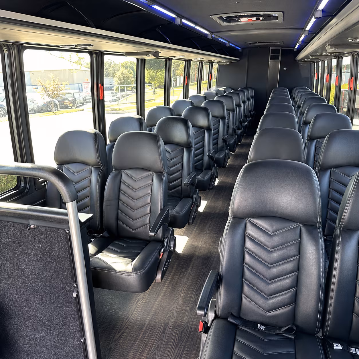 worcester sporting event transportation onboard seating